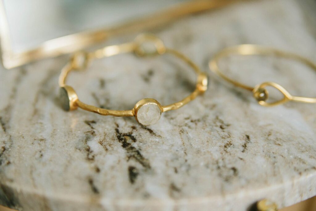 Close Up Image Of Handmade Gold Rings Created Through Gold Jewellery Recycling By Sustainable Jeweller